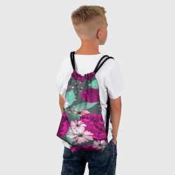 Рюкзак-мешок Осенний цветок, цвет: 3D-принт — фото 2