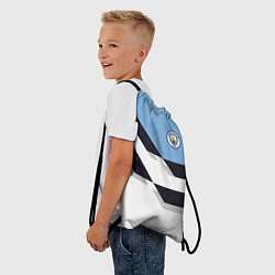 Рюкзак-мешок Manchester City FC: White style, цвет: 3D-принт — фото 2