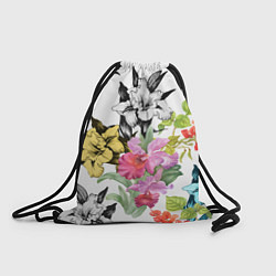 Рюкзак-мешок Ирисы, цвет: 3D-принт