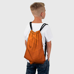 Рюкзак-мешок Orange abstraction, цвет: 3D-принт — фото 2