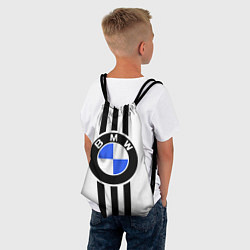 Рюкзак-мешок BMW: Black Strips, цвет: 3D-принт — фото 2