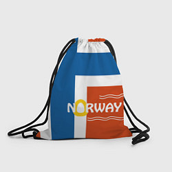 Рюкзак-мешок Norway Flag, цвет: 3D-принт