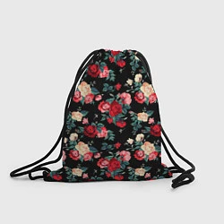 Рюкзак-мешок Кустовые розы, цвет: 3D-принт