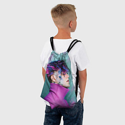 Рюкзак-мешок Lil Peep: Neon Style, цвет: 3D-принт — фото 2