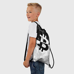 Рюкзак-мешок Bitcoin: Poly Style, цвет: 3D-принт — фото 2