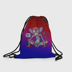 Рюкзак-мешок Неоновый год обезьяны, цвет: 3D-принт