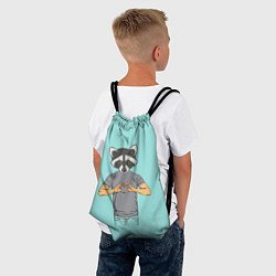 Рюкзак-мешок Влюбленный мистер енот, цвет: 3D-принт — фото 2