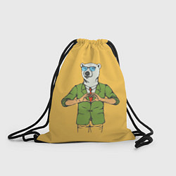 Рюкзак-мешок Влюбленный мистер медведь, цвет: 3D-принт