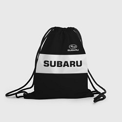 Рюкзак-мешок Subaru: Black Sport, цвет: 3D-принт