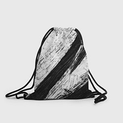 Рюкзак-мешок Белый и черный, цвет: 3D-принт