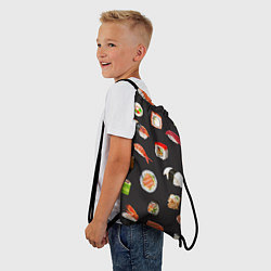 Рюкзак-мешок Планета суши, цвет: 3D-принт — фото 2