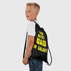 Рюкзак-мешок The Best Dad in Galaxy, цвет: 3D-принт — фото 2