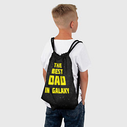 Рюкзак-мешок The Best Dad in Galaxy, цвет: 3D-принт — фото 2
