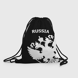 Рюкзак-мешок Russia: Black Edition, цвет: 3D-принт