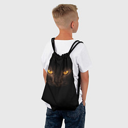 Рюкзак-мешок Кошачий взгляд, цвет: 3D-принт — фото 2