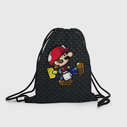 Рюкзак-мешок Super Mario: Black Brick, цвет: 3D-принт