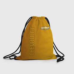 Рюкзак-мешок Chevrolet желтый градиент, цвет: 3D-принт