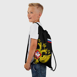 Рюкзак-мешок Флаг и Герб России, цвет: 3D-принт — фото 2