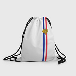 Рюкзак-мешок Франция: лента с гербом, цвет: 3D-принт