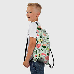 Рюкзак-мешок Любитель суши, цвет: 3D-принт — фото 2