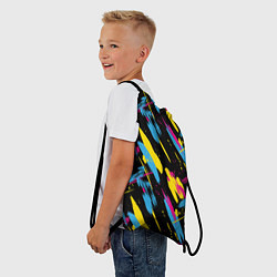 Рюкзак-мешок CMYK 80s, цвет: 3D-принт — фото 2