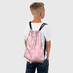 Рюкзак-мешок Розовые тропики, цвет: 3D-принт — фото 2