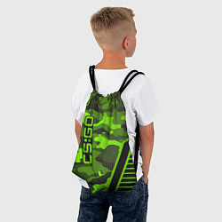 Рюкзак-мешок CS:GO Light Green Camo, цвет: 3D-принт — фото 2