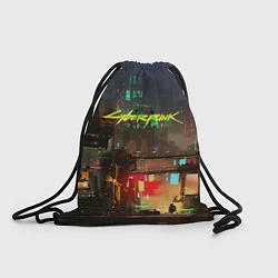 Рюкзак-мешок Cyberpunk 2077: Night City, цвет: 3D-принт