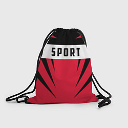 Рюкзак-мешок Sport: Red Style, цвет: 3D-принт