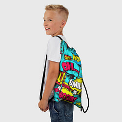 Рюкзак-мешок Кислотный поп-арт, цвет: 3D-принт — фото 2