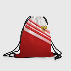 Рюкзак-мешок Россия: красная волна, цвет: 3D-принт