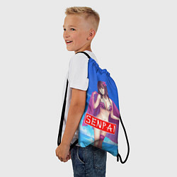 Рюкзак-мешок Senpai: Summer Girl, цвет: 3D-принт — фото 2