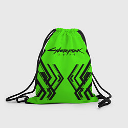 Рюкзак-мешок Cyberpunk 2077: Acid Green, цвет: 3D-принт
