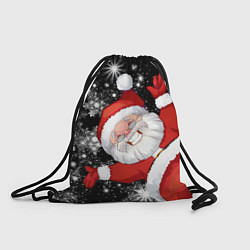 Рюкзак-мешок Веселый Санта, цвет: 3D-принт