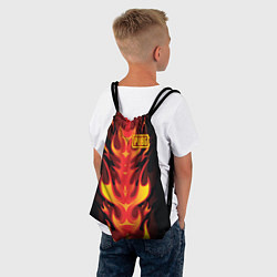 Рюкзак-мешок PUBG: Hell Flame, цвет: 3D-принт — фото 2