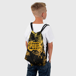 Рюкзак-мешок PUBG: Yellow Marble, цвет: 3D-принт — фото 2