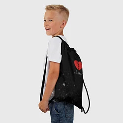 Рюкзак-мешок Lil Peep: Broken Heart, цвет: 3D-принт — фото 2