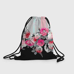 Рюкзак-мешок Розы в темноте, цвет: 3D-принт
