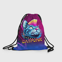 Рюкзак-мешок Котопанк, цвет: 3D-принт
