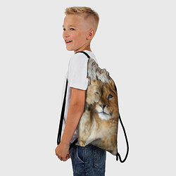 Рюкзак-мешок Львенок, цвет: 3D-принт — фото 2