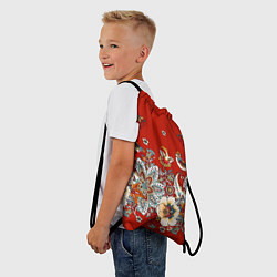 Рюкзак-мешок Орнамент с птицами, цвет: 3D-принт — фото 2