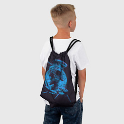 Рюкзак-мешок Dead Spaсe: Blue Style, цвет: 3D-принт — фото 2