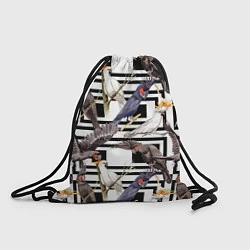 Рюкзак-мешок Попугаи Какаду, цвет: 3D-принт