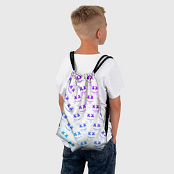 Рюкзак-мешок Marshmello: Light Neon, цвет: 3D-принт — фото 2
