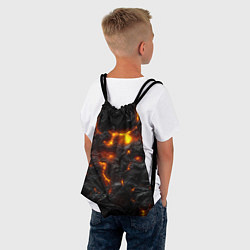 Рюкзак-мешок Кипящая лава, цвет: 3D-принт — фото 2