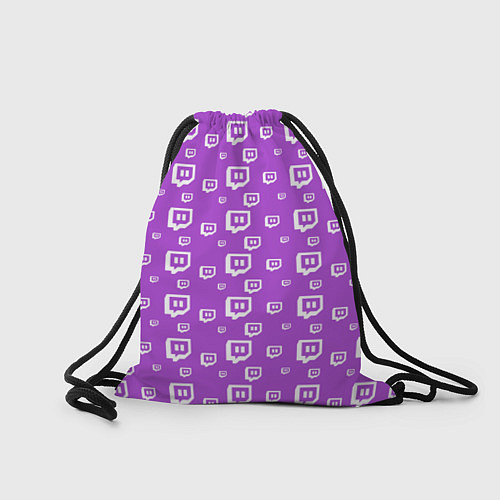 Мешок для обуви Twitch: Violet Pattern / 3D-принт – фото 2