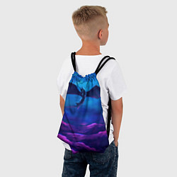 Рюкзак-мешок Неоновая фурия, цвет: 3D-принт — фото 2
