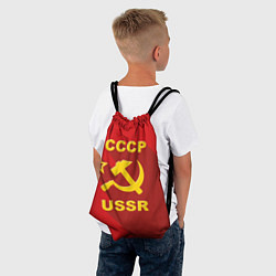Рюкзак-мешок СССР - серп молот, цвет: 3D-принт — фото 2