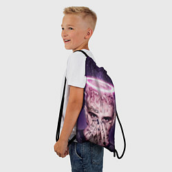 Рюкзак-мешок Lil Peep: Black Angel, цвет: 3D-принт — фото 2