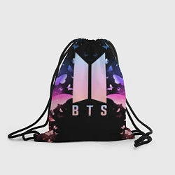 Рюкзак-мешок BTS: Black Butterflies, цвет: 3D-принт